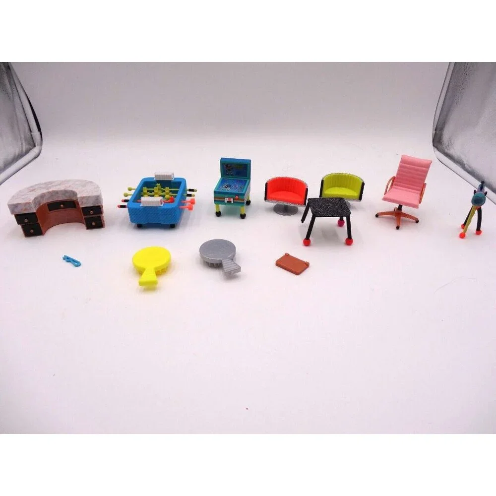 LOL Surprise OMG Doll House Furniture Game Room Bar Arcade Game Chair‎ and More